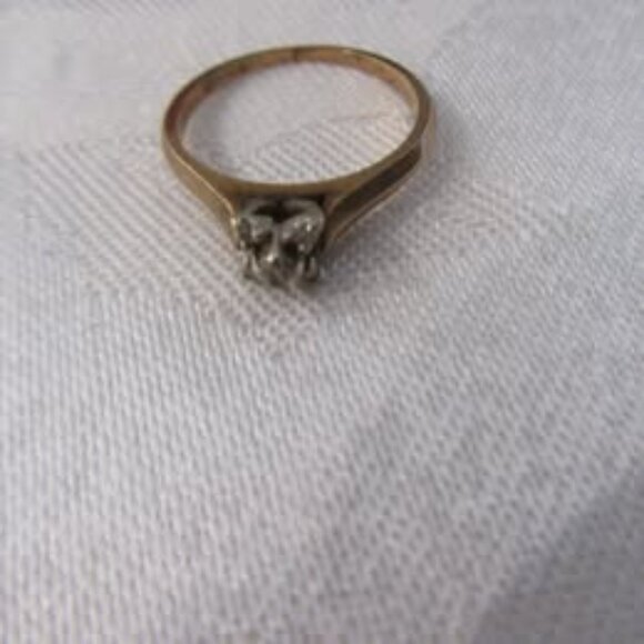 Pinky Diamond Ring 10-14K - Picture 7 of 8